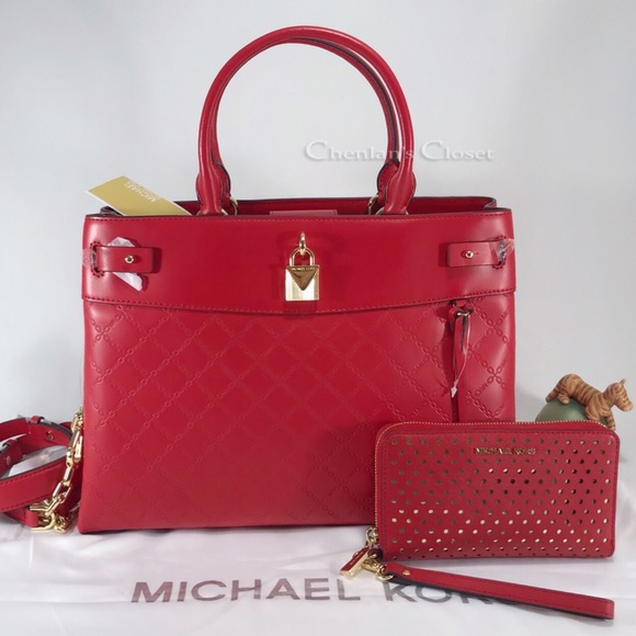 Michael Kors Handbags - NWT Michael Kors Gramercy Large Satchel & Wallet